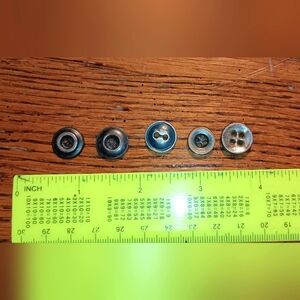 Vintage unique metal buttons